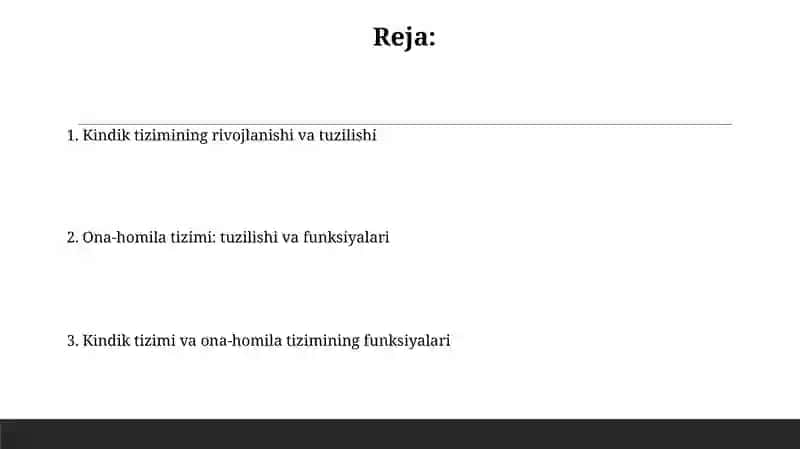 Ona-homila tizimi 2