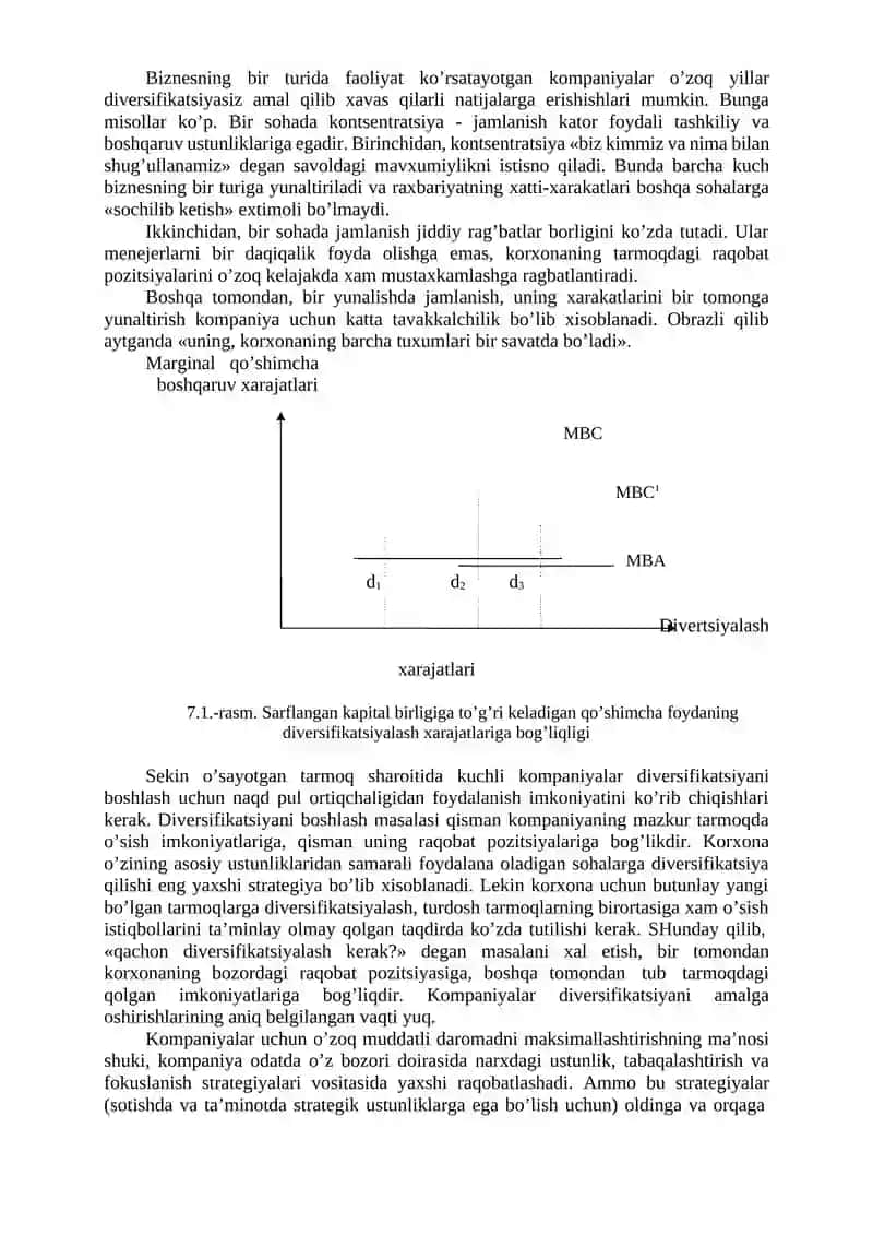 DIVERSIFIKATSIYАLASHNING KORPORATIV STRATEGIYАLARI 2