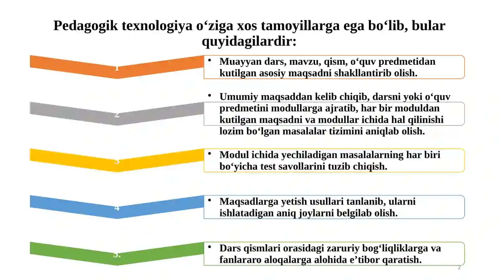 Vaqt-bebaho nemat mavzusini yangi pedagogik texnologiyalar asosida o‘qitish metodikasi. 2