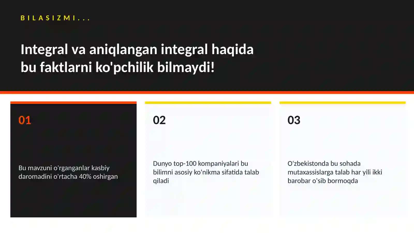 Integral va aniqlangan integral 2