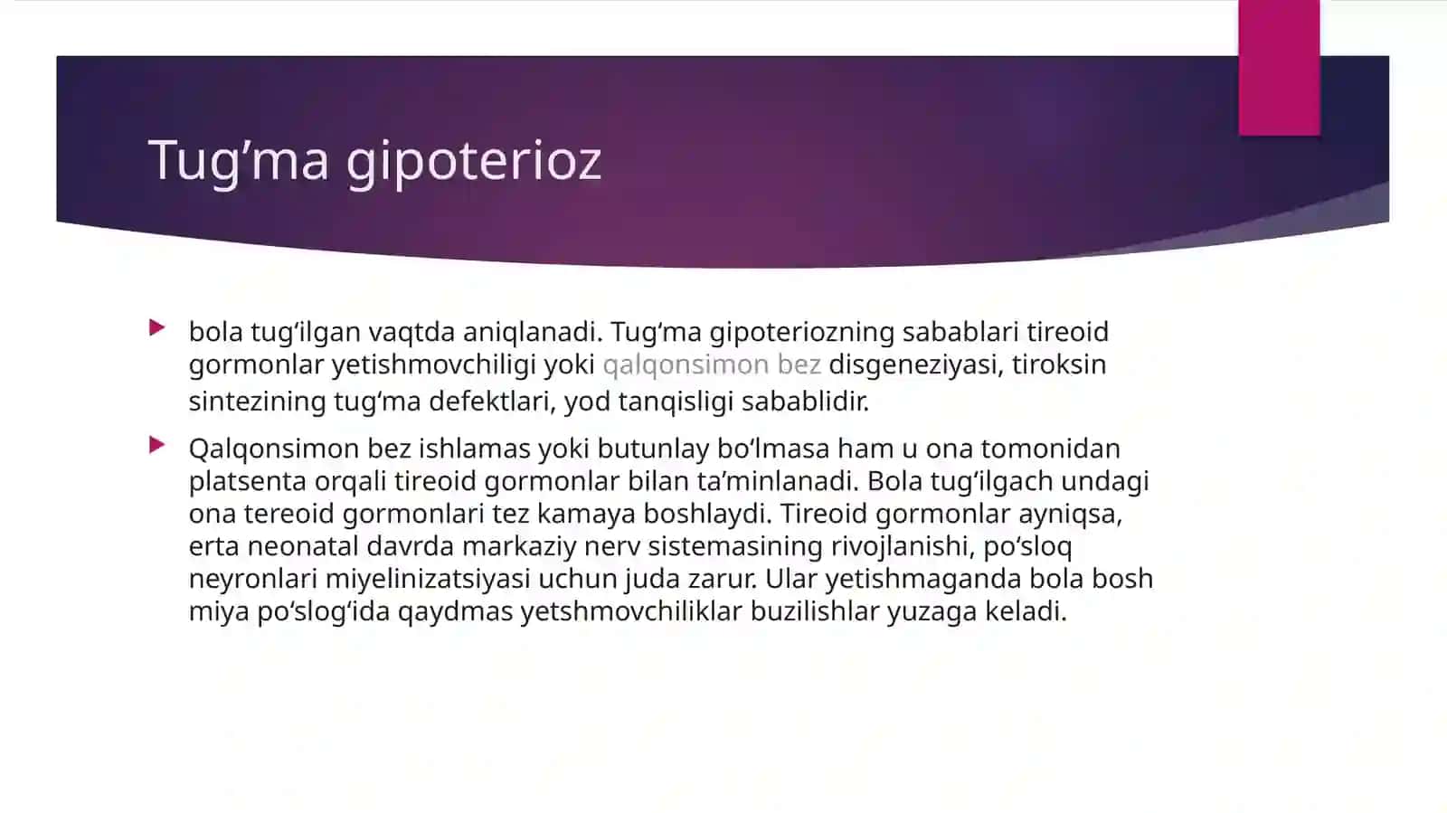 Tug’ma gipoterioz 2