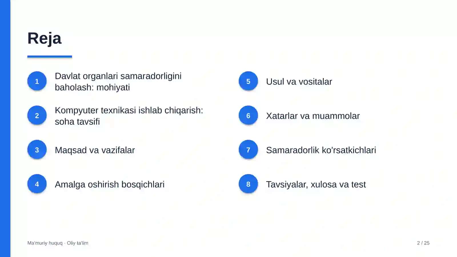 Kompyuter texnikasi ishlab chiqarishda davlat organlari faoliyati samaradorligini baholash 2