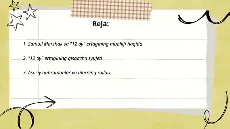 Samuil Marshak va 12 oy ertagi 2