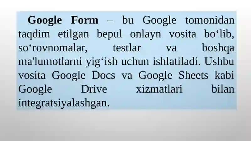 Google Form 2