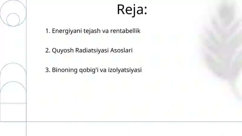 Xonalarning insolyatsiyasi haqida tushuncha, uning ahamiyati 2