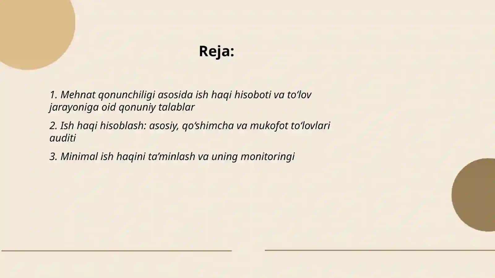 Mehnat haqi hisobi va to'lash jarayoni auditi 2