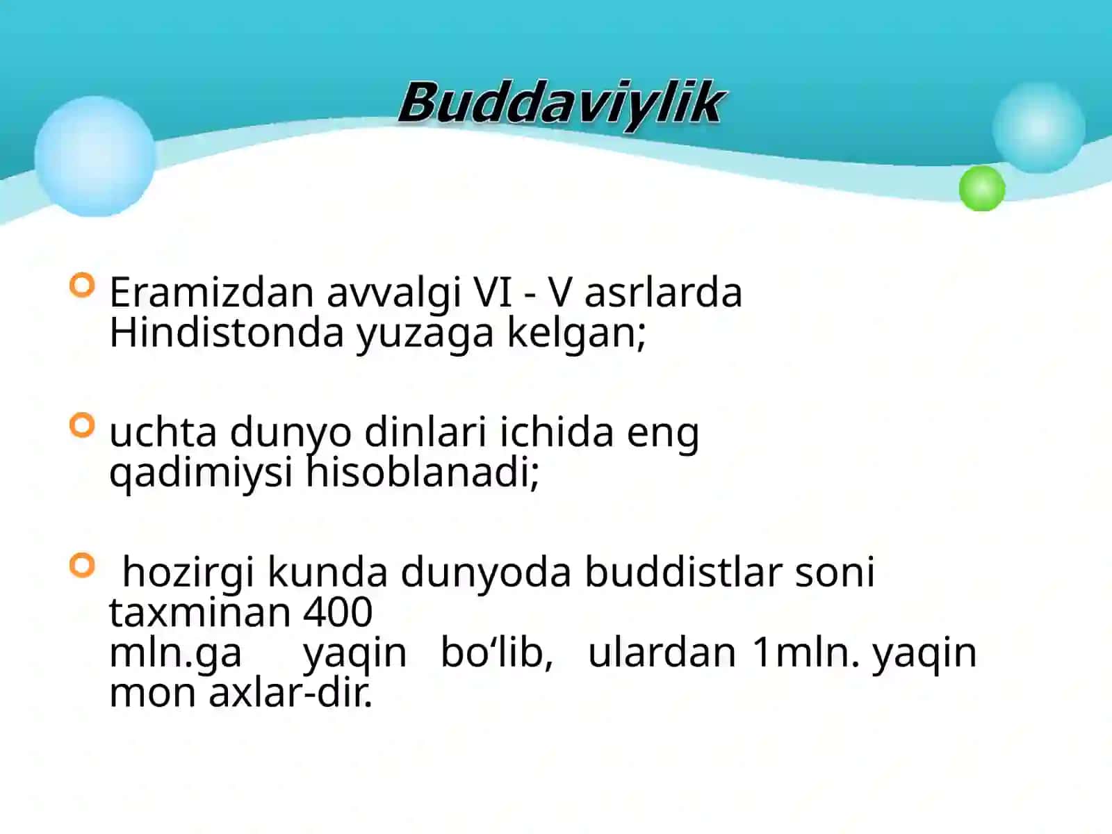 Buddaviylikning tarqalishi 2