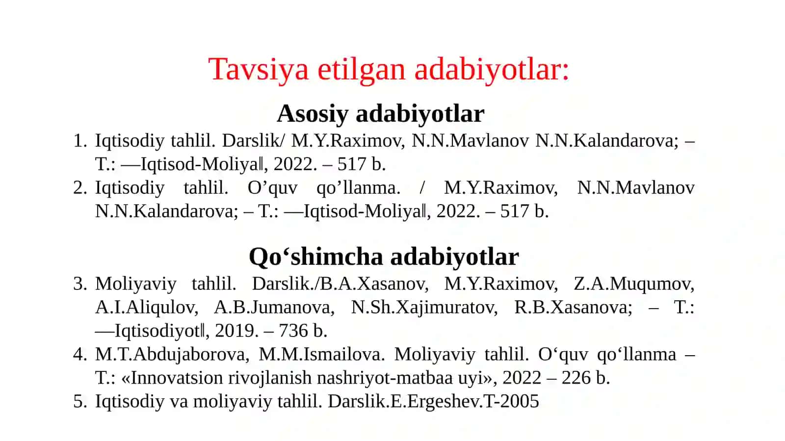 Mahsulot (ish, xizmatlar) ishlab chiqarish va sotish hajmini tahlili 2