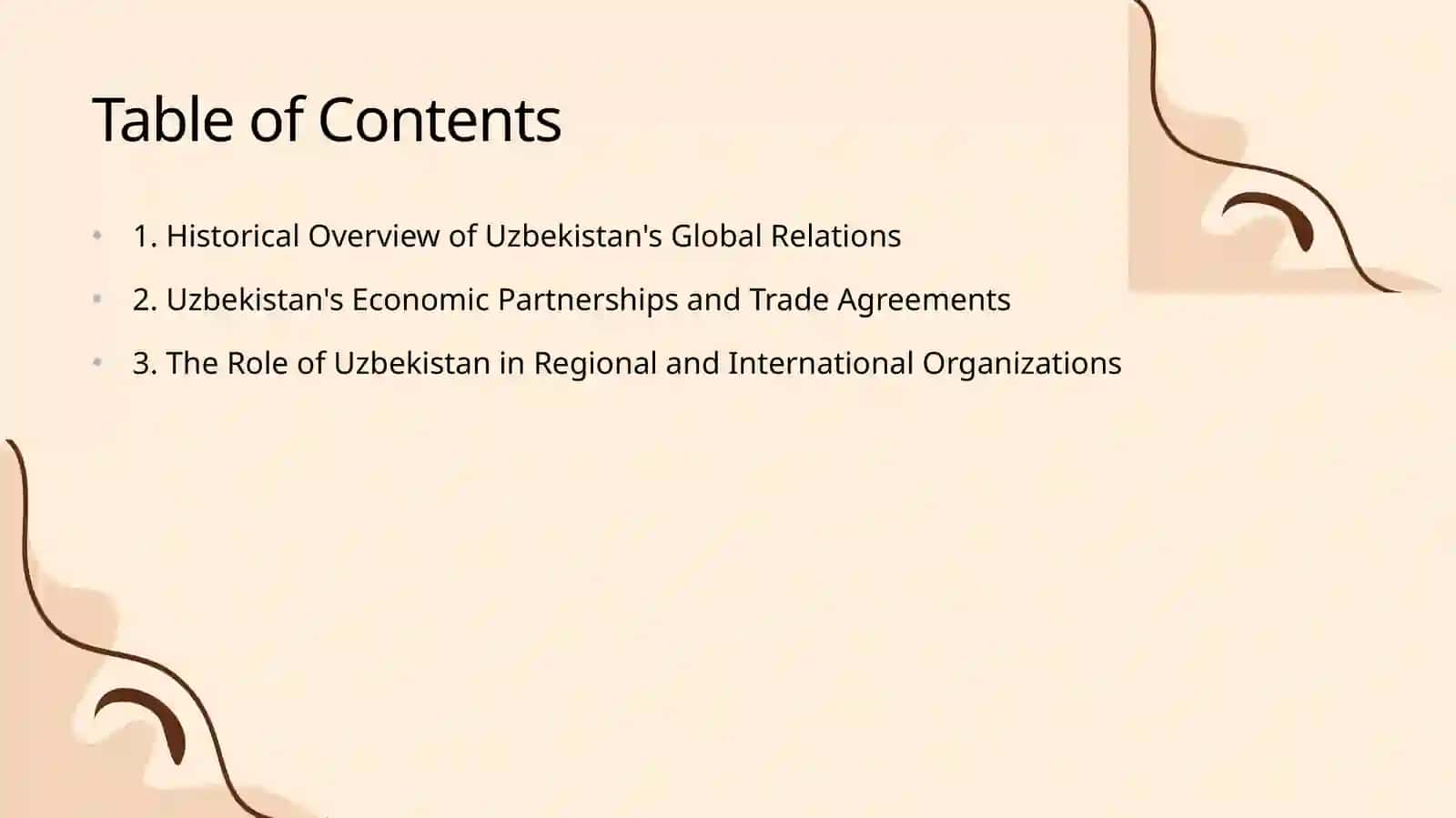 Uzbekistan and the world 2