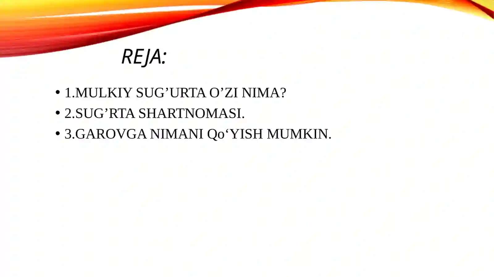 MULKIY SUG’URTA 2