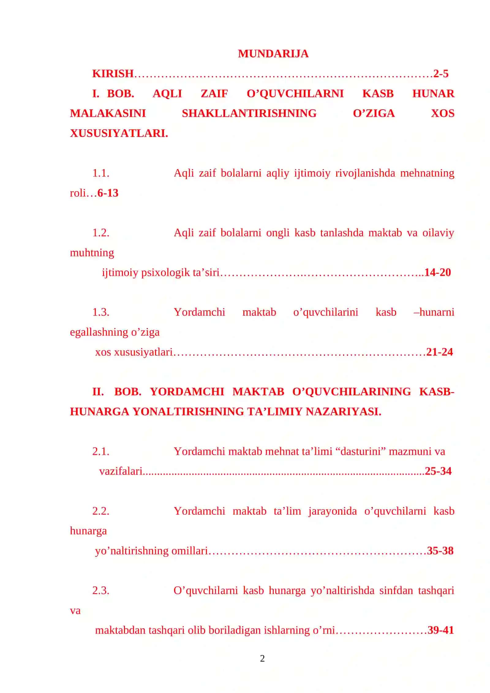 Defektologiya yo’nalishi 2