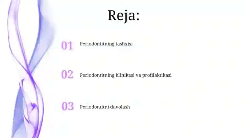 Periodontitning Tashxisi, Davolash, Klinikasi va Profilaktikasi 2