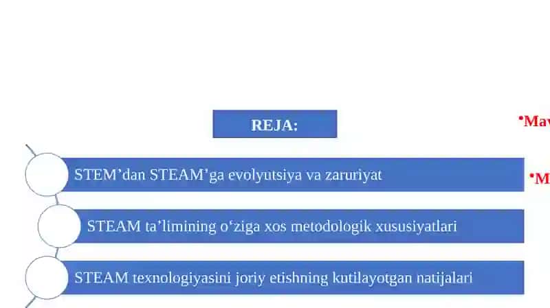 STEM ta'lim texnologiyasidan STEAM gacha o'ziga xos xususiyatlari. 2
