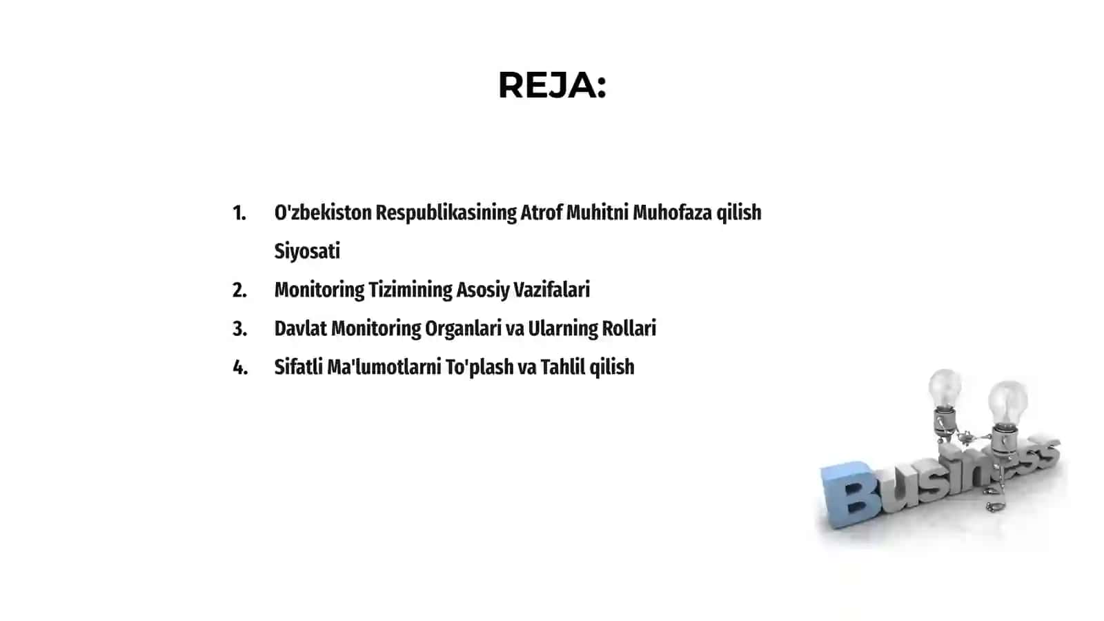 O'zbekiston Respublikasi atrof muhitni muhofaza qilish monitorning davlat tizimi 2