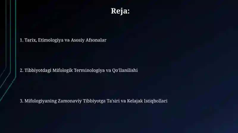 Tibbiyotda lotin- yunon mifologiyalari 2