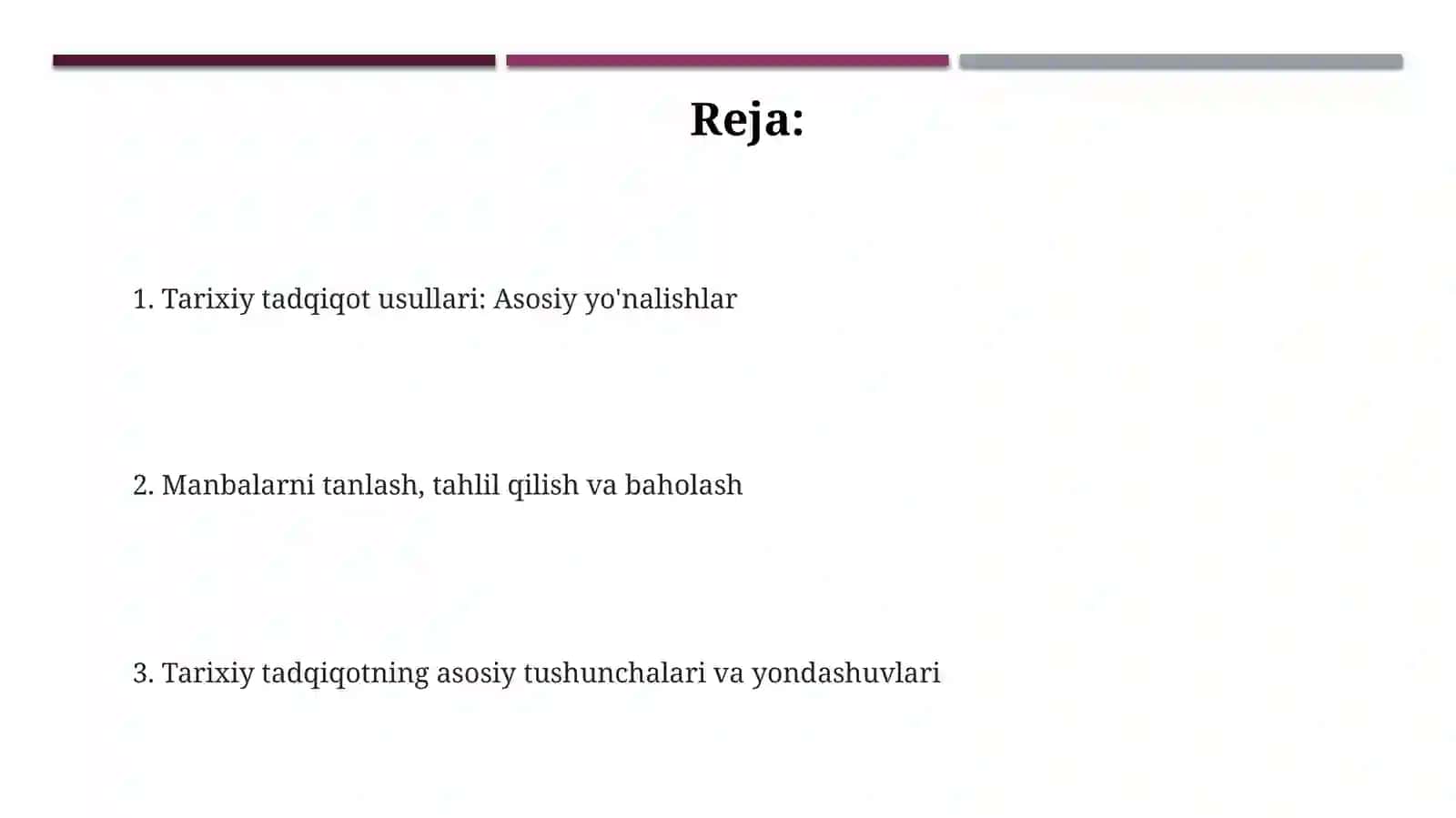 Tarixiy tadqiqot usullari 2