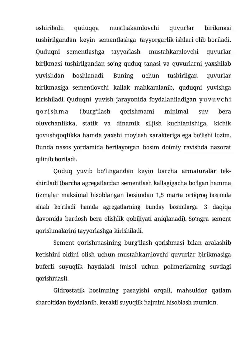 MUSTAHKAMLASH KOLONNALARINI SEMENTLASH 2