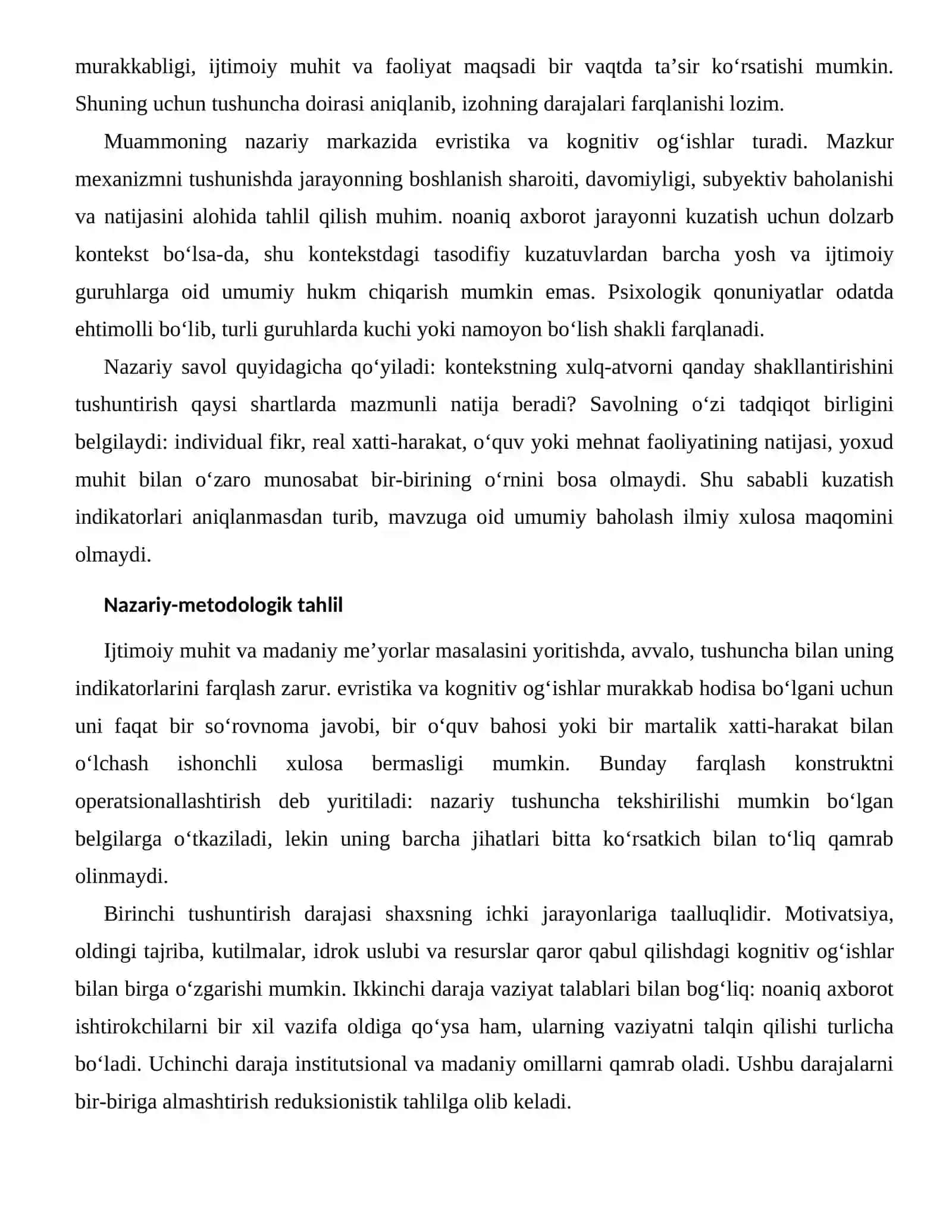 KOGNITIV OG‘ISHLARNING IJTIMOIY-MADANIY OMILLARI 2