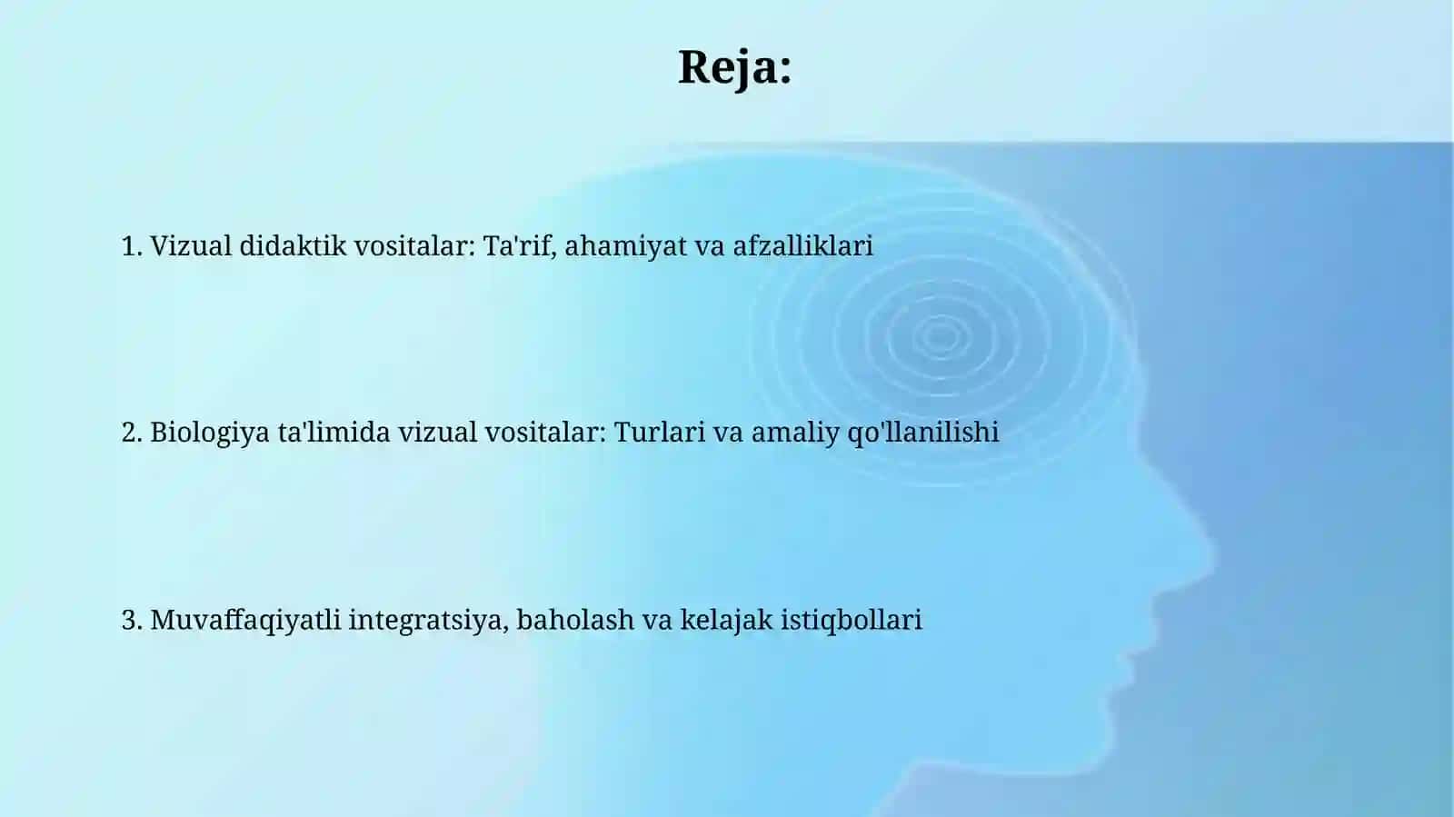 Biologiya o'quv kurslari 2