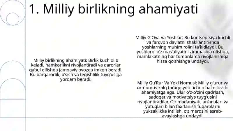 Milliy G'Oya Va Yoshlar Milliy Gu'Rur Va Or Nomusi 2