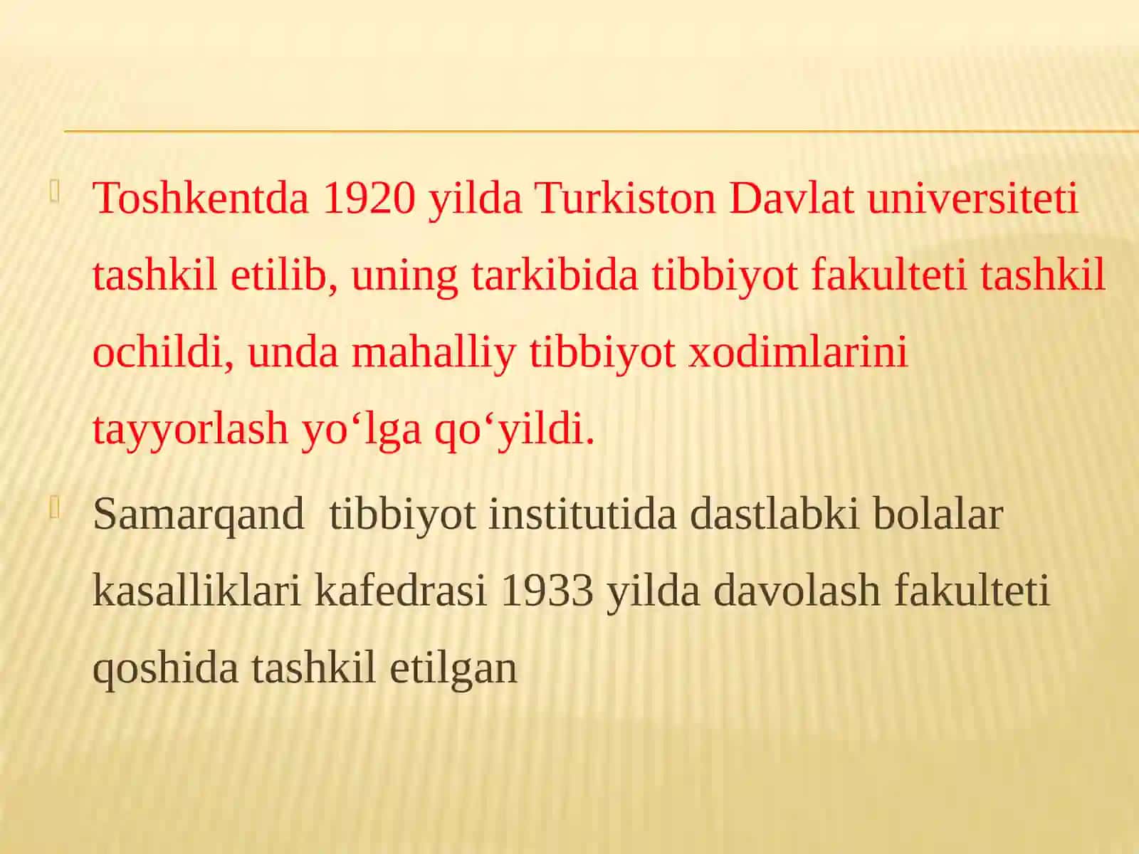 ҳhҳ-хьҳASRLARDA O`ZBEKISTON HUDUDIDA TIBBIYOTNING RIVOJLANISHI 2