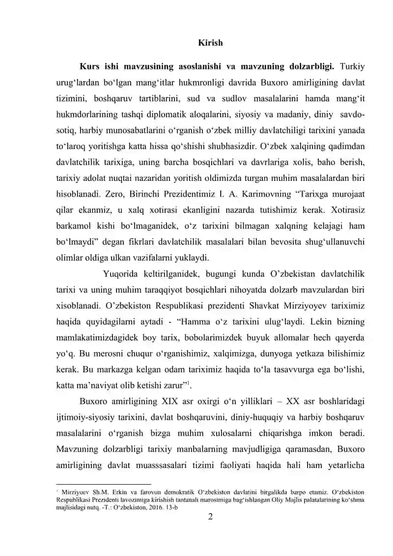 BUXORO AMIRLIGINING DAVLAT BOSHQARUVI 2
