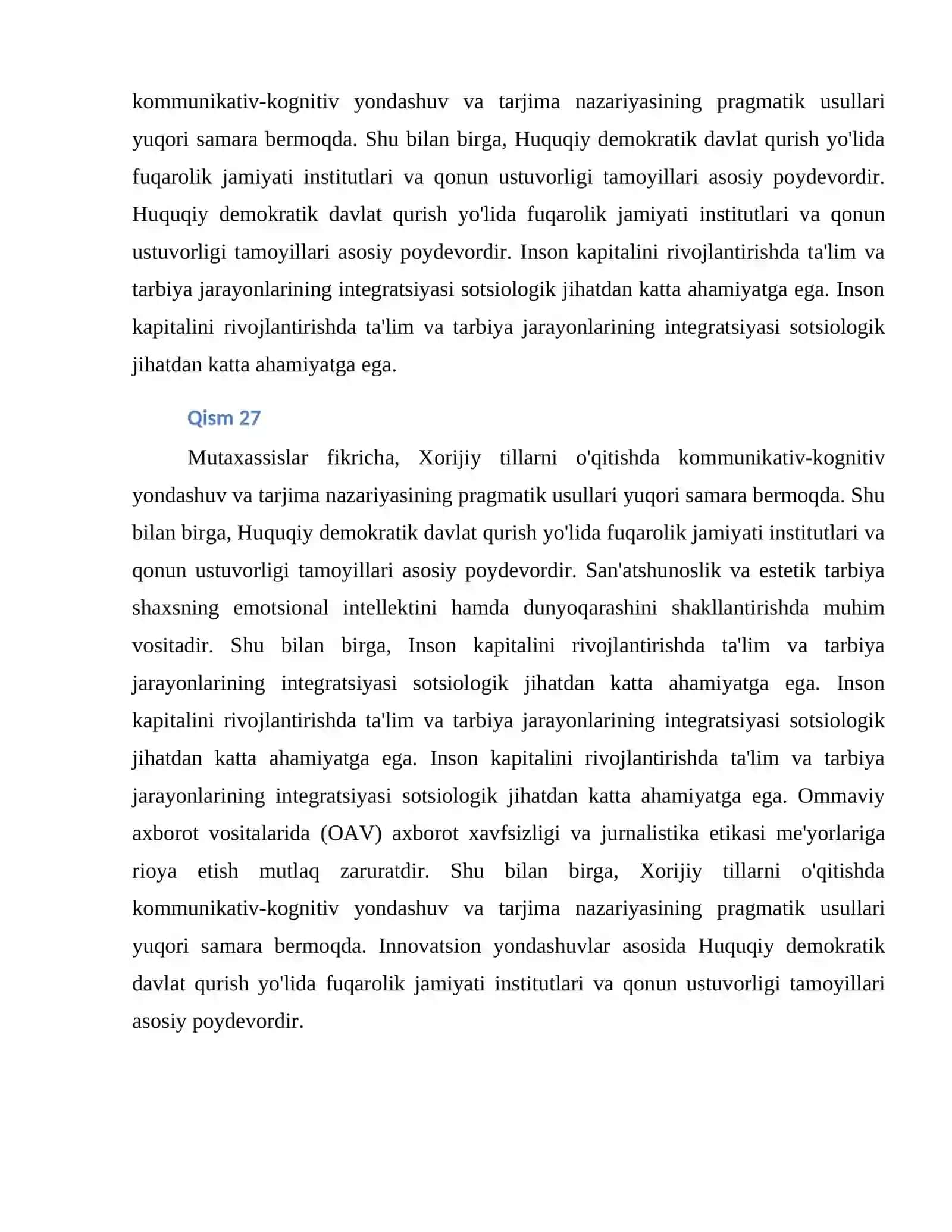 PEDAGOGIKA - AMALIY TOPSHIRIQLAR 2