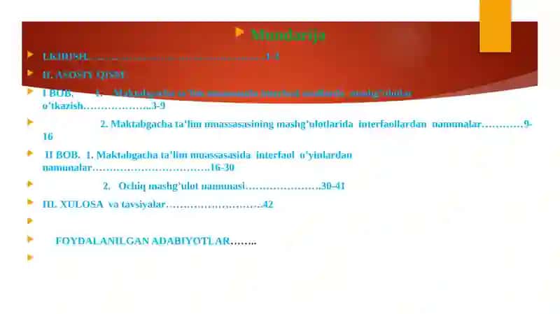 Maktabgacha yoshdagi bolalarni mustaqil fikrlashga o’rgtishda interfaol usullar 2