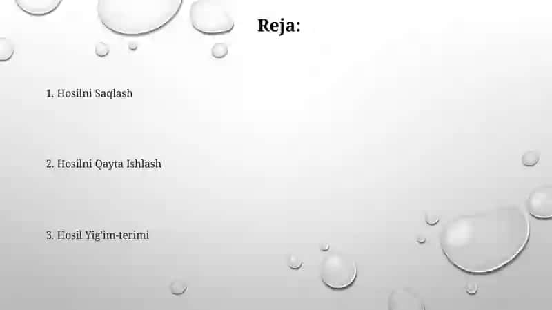 Hosil Yig'im-terimi 2