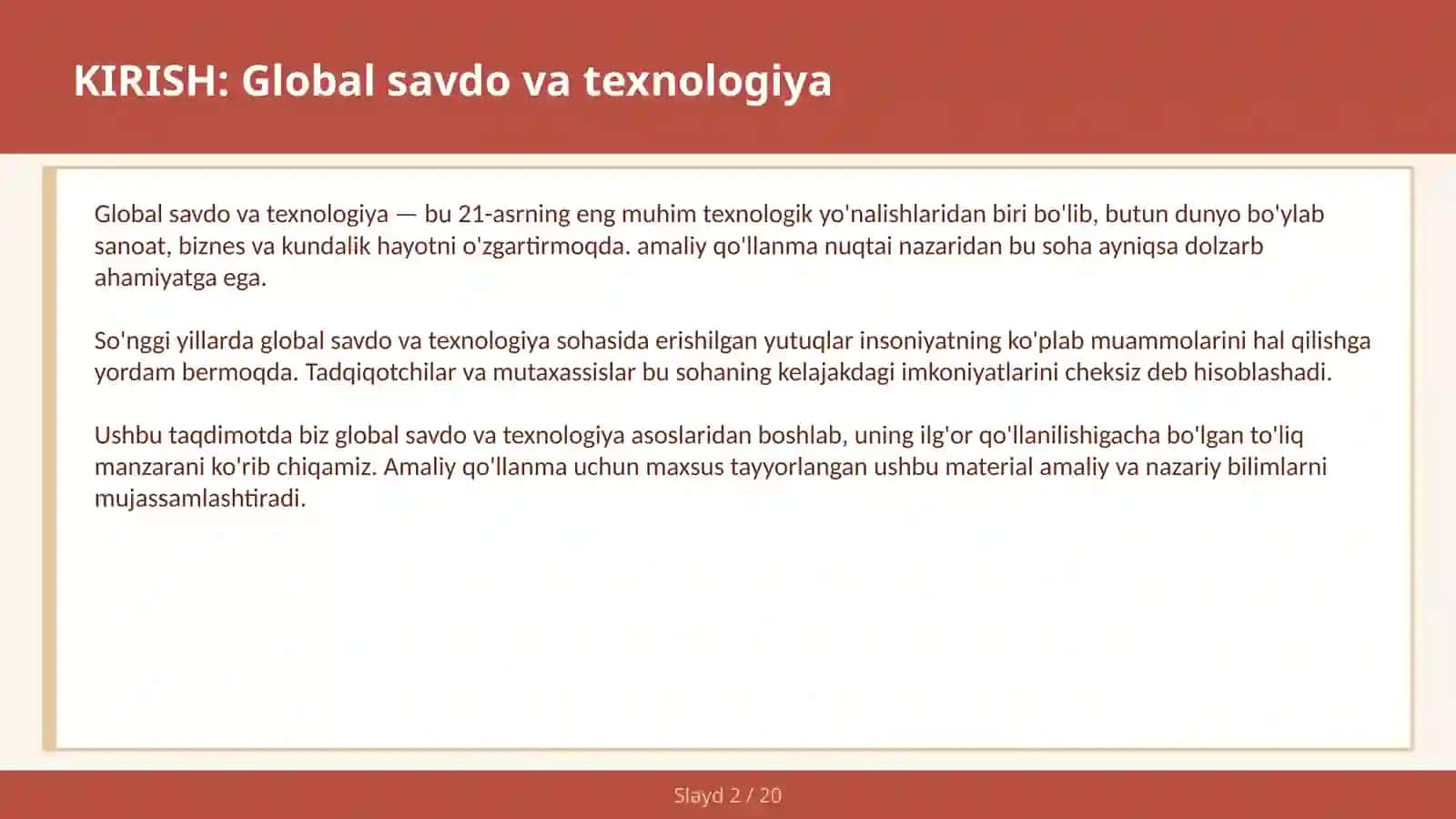 Yangi iqtisodiy geopolitika — amaliy qo'llanma 2