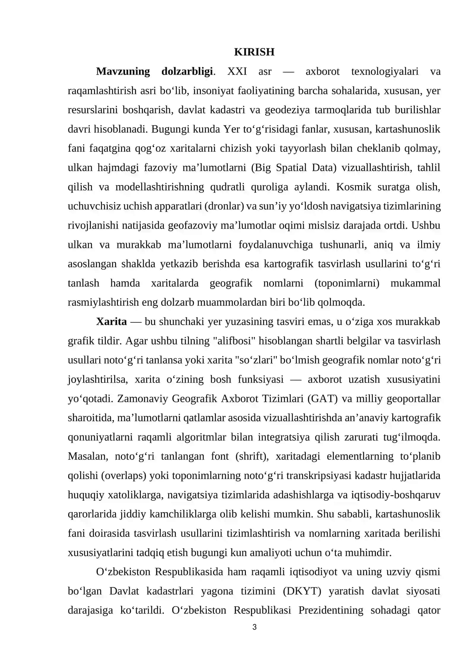 TASVIRLASH USULLARI VA XARITADA NOMLARNING BERILISHI 2