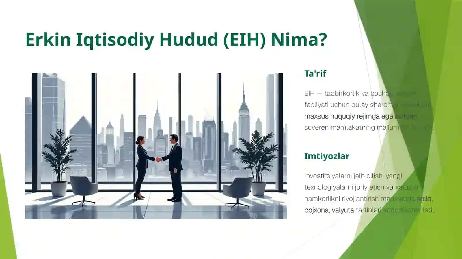 Erkin Iqtisodiy Hududlarning Tutgan O'rni 2
