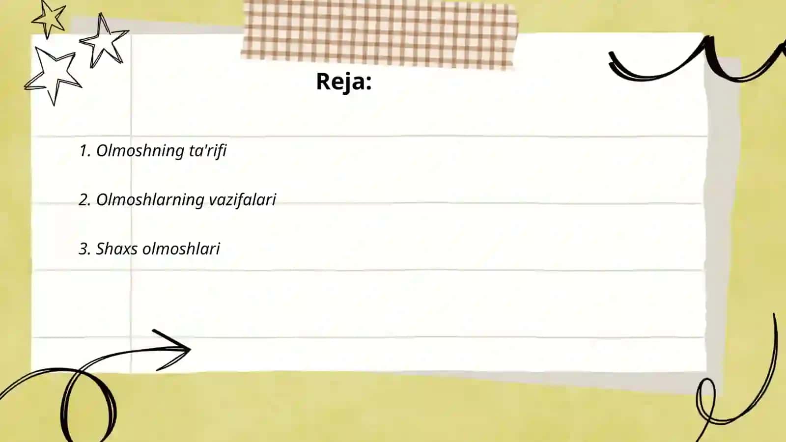 Olmosh va uning turlari 2