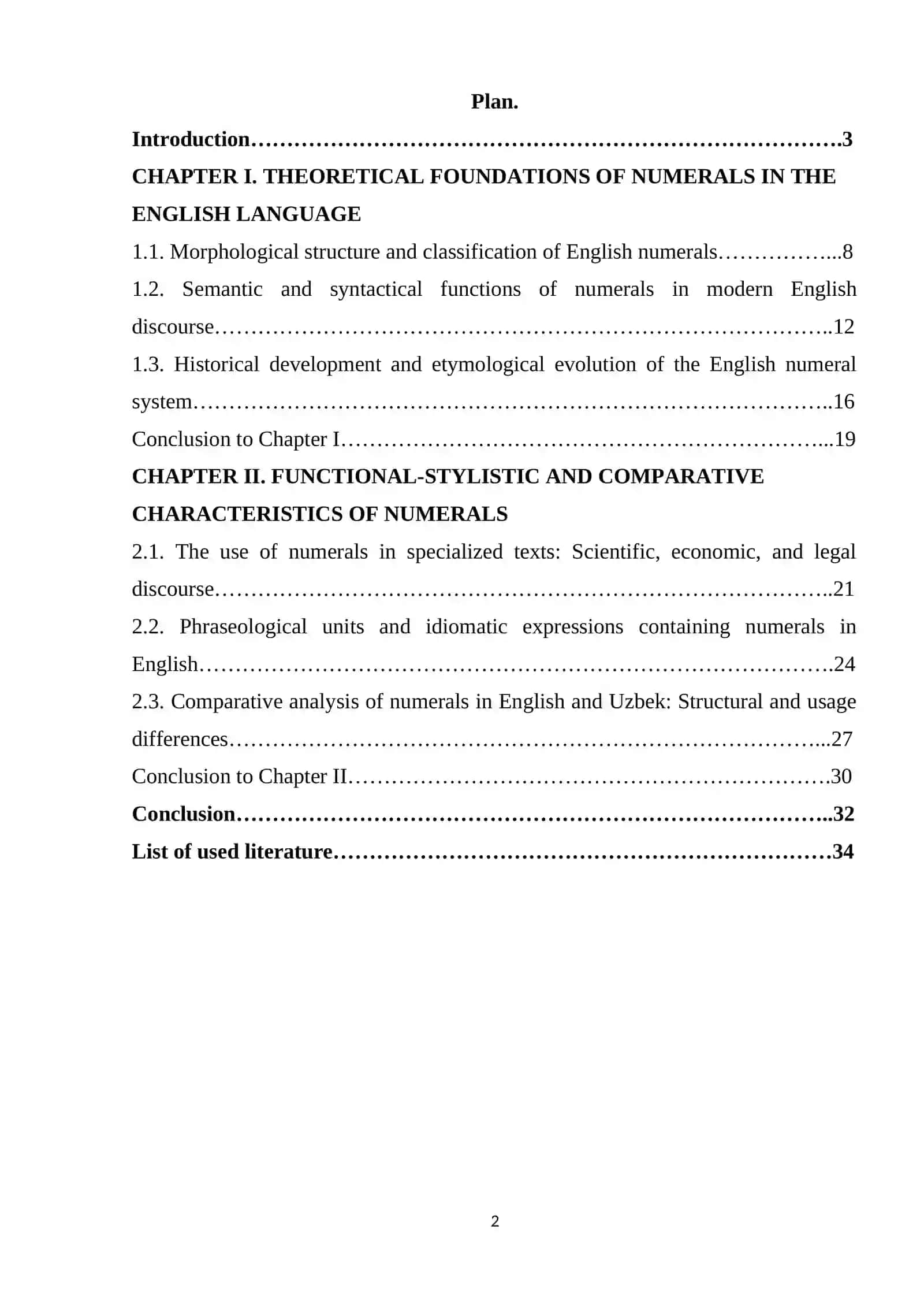 Numerals in English 2