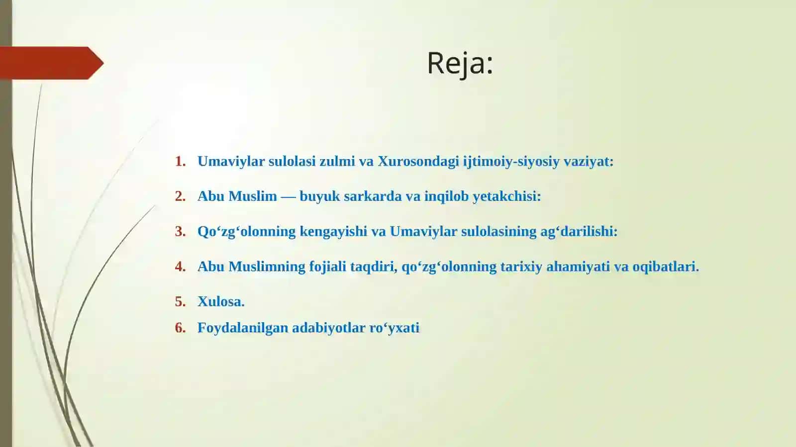 ABU MUSLIM BOSHCHILIGIDAGI QO‘ZG‘OLON 2