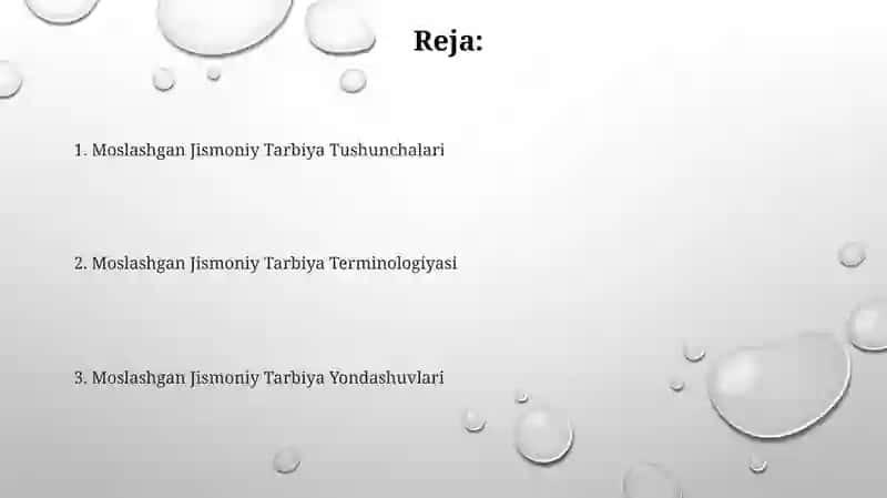 Adaptiv jismoniy tarbiyaning tushuncha va atamalari 2