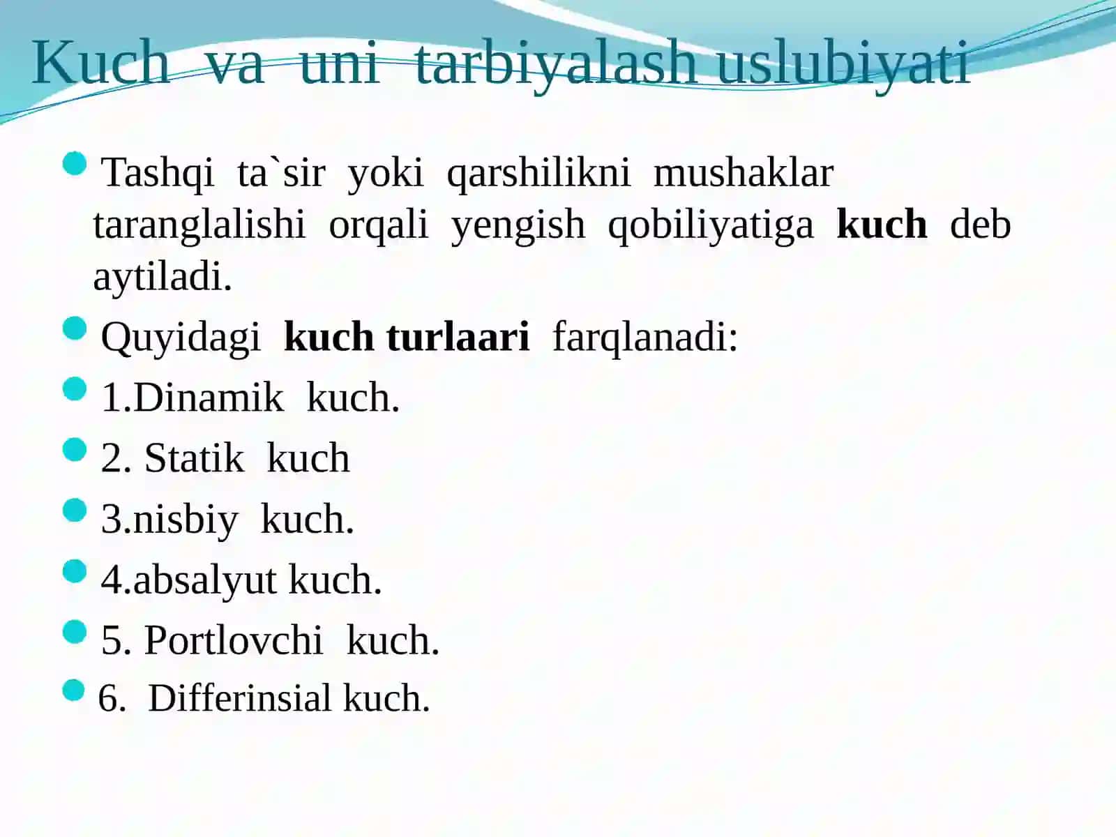 Bolalar vаo`smirlarning jismoniy sifatlarini rivojlantirish 2