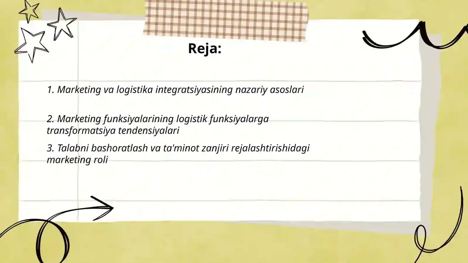 Marketing funksiyalarining logistik funksiyalarga aylanish tendenqiyalari 2