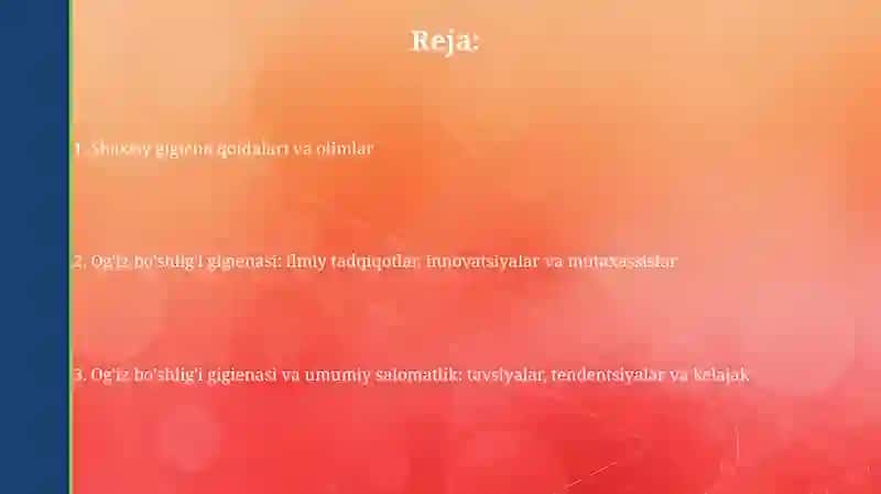 Tish gigiyenasi qoidalari va olimlari 2