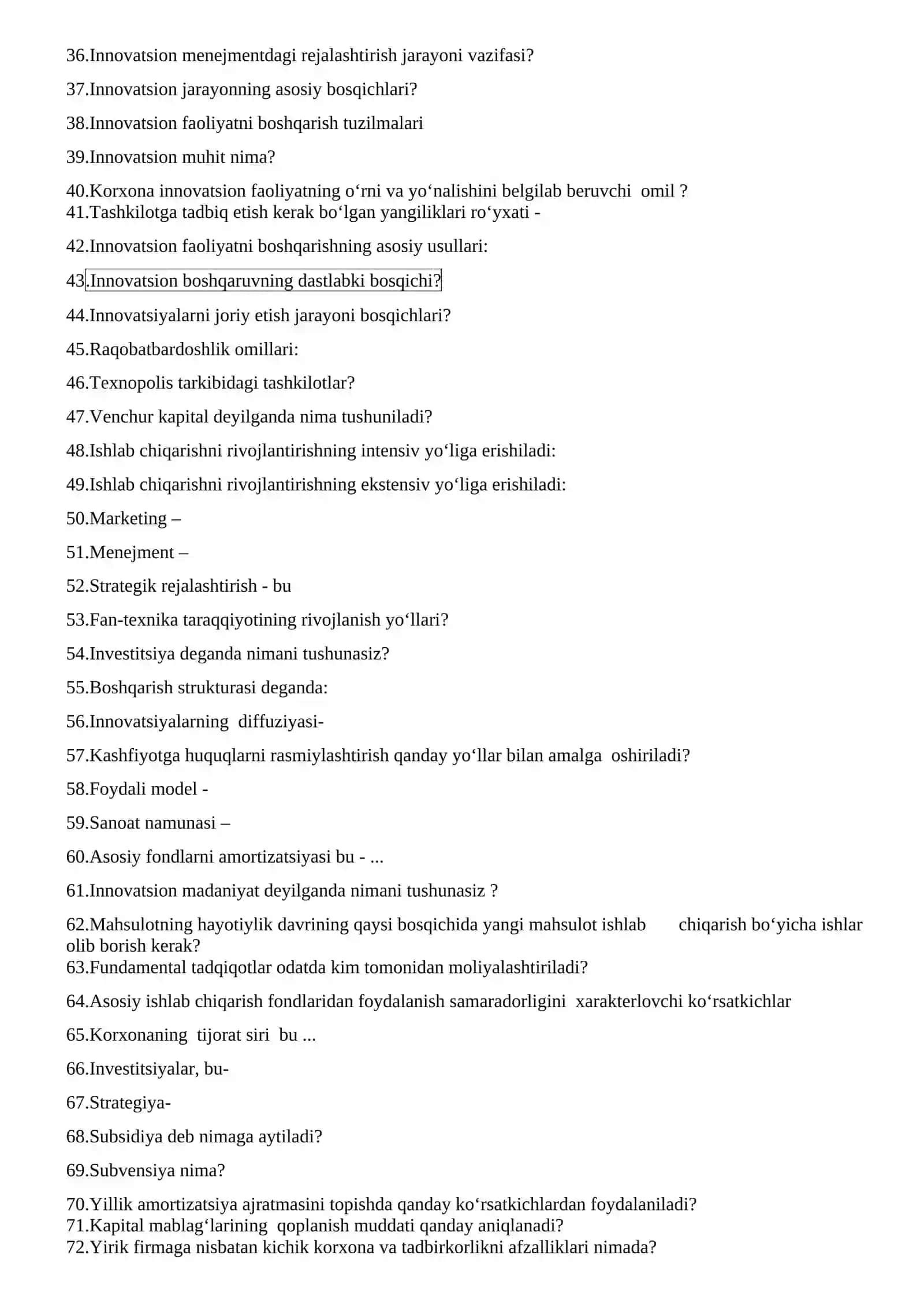 Innovatsiya iqtisodiyoti 2