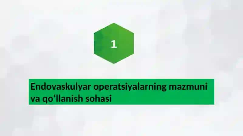 Endovaskulyar operatsiyalar. Oʻmrov osti va son venalarini punksiya qilish va katetirlash.  Mikroxirurgik texnika. Transplantologiya mikroxirurgiyaning qoʻllanilishi 2