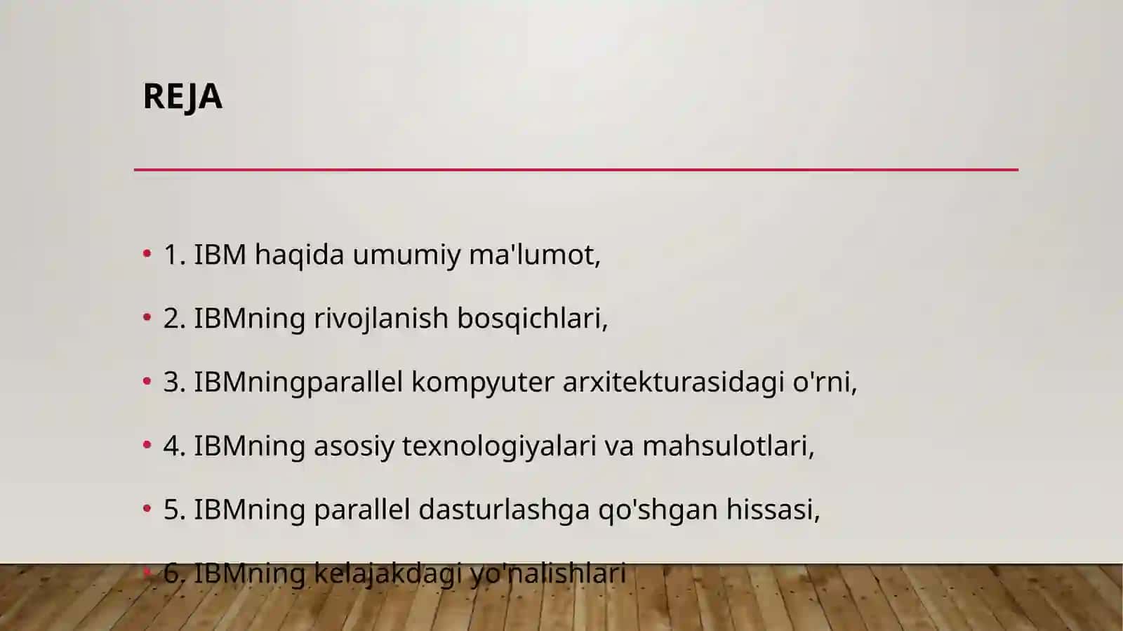 IBM KOMPANIYASI 2