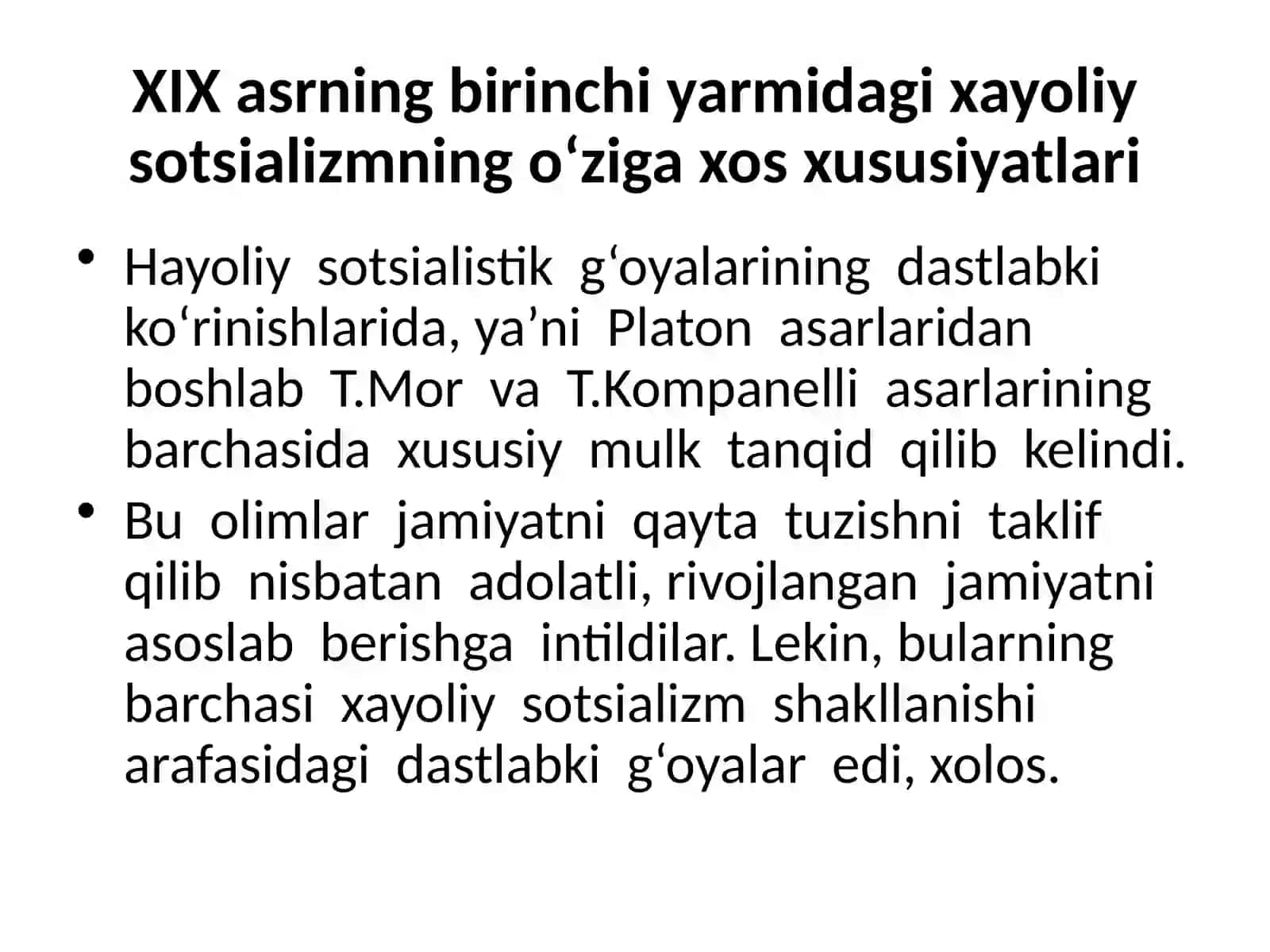 Bozor iqtisodiyoti gamuxolif-sotsialistik yo’nalish 2