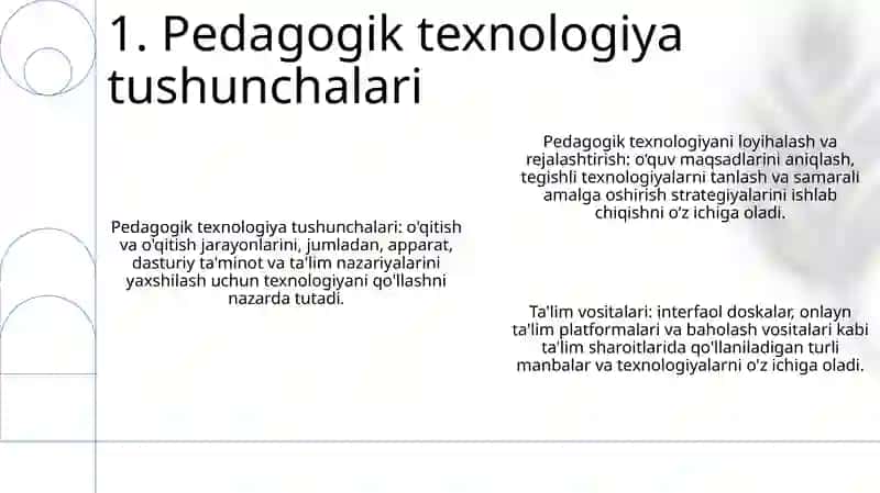 Pedagogik Kompitentlikni Shakllantirishda Pedagogik Texnologiyani Loyihalashtirish Va Rejalashtirish Yo'Llari, Ta'Lim Vositalari 2