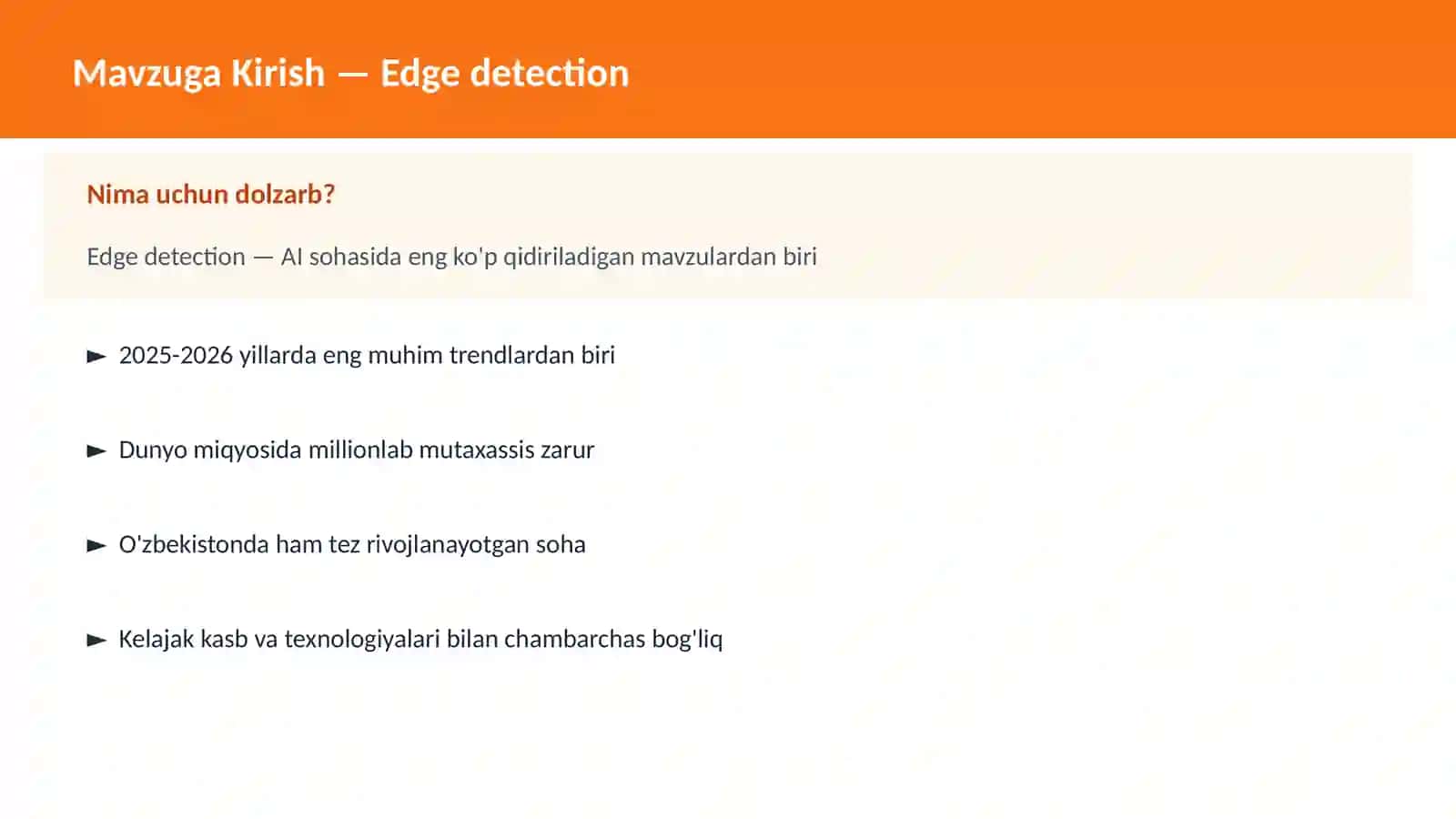 Edge detection 2