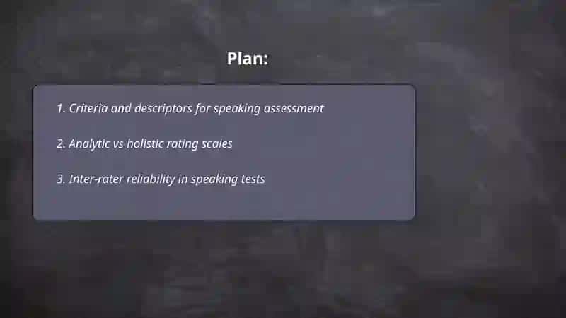 Assessment speaking skills 2