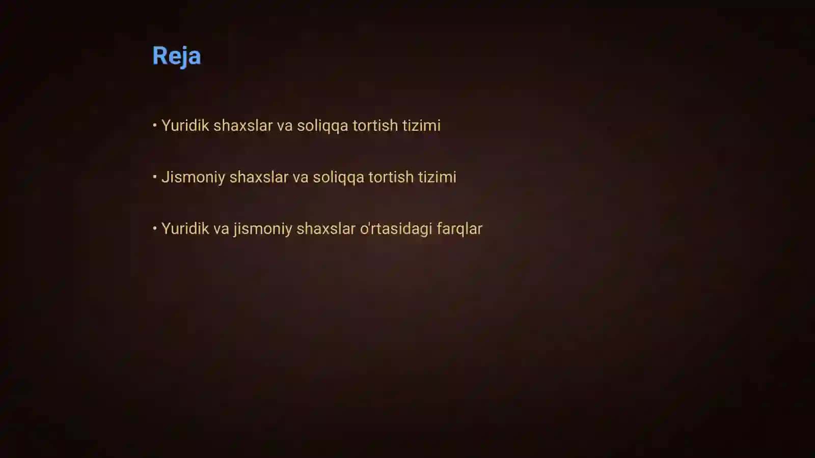 Yuridik va jismoniy shaxslarni soliqqa tortishni o‘ziga xos o‘xshashlik hamda farqli jihatlari 2