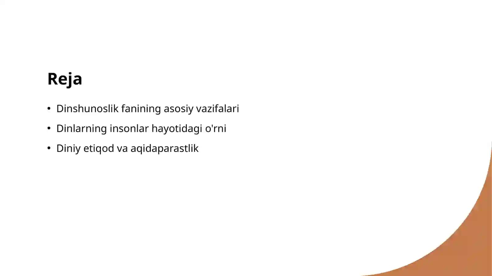Dinshunoslik fanining predmeti va funksiyalari 2
