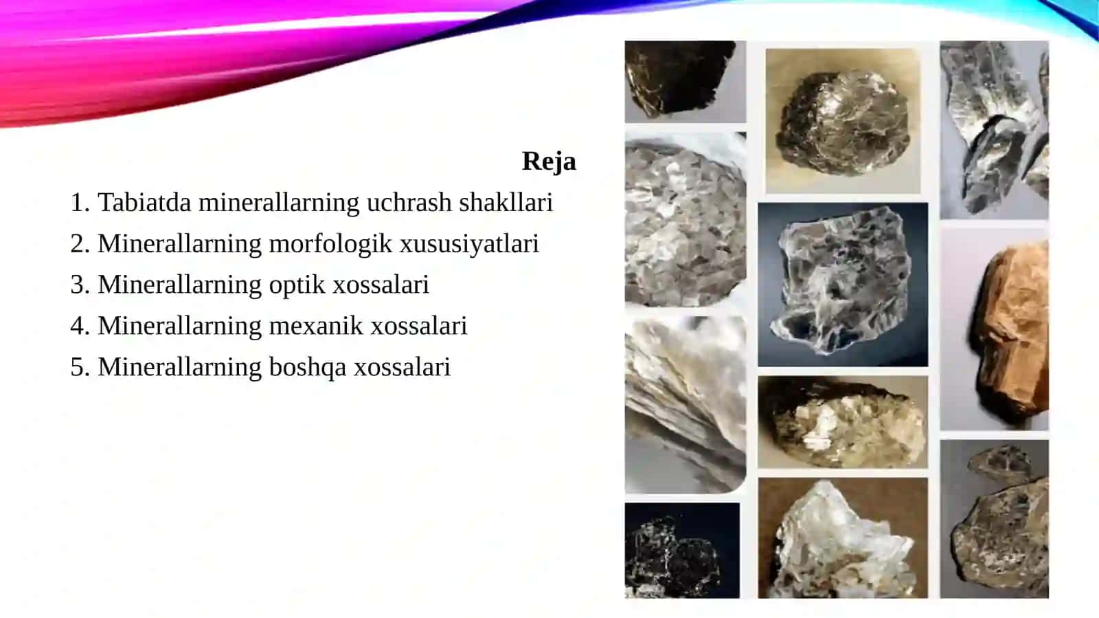 Varaqli silikatlar va alyumosilikatlar 2