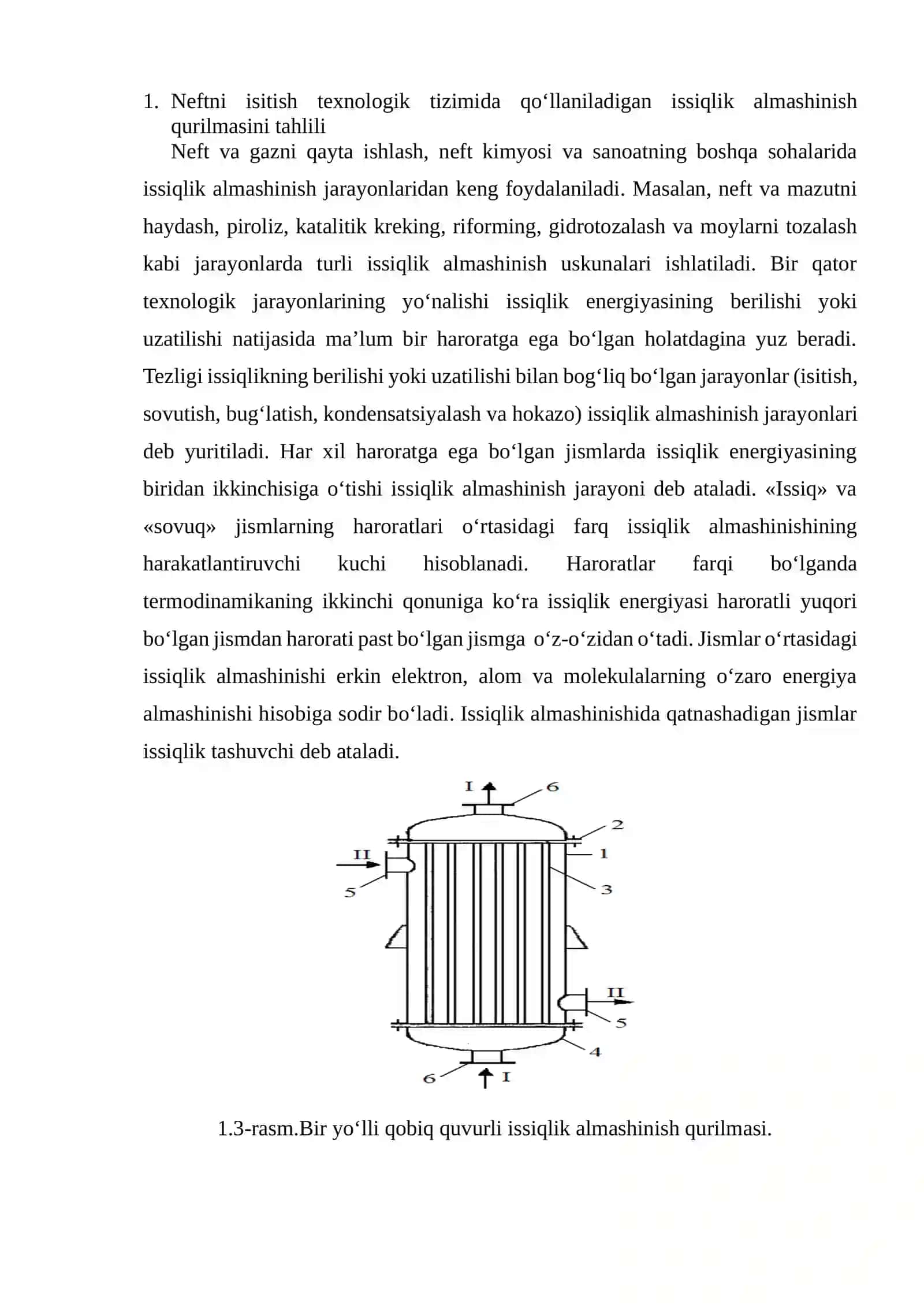Neftni isitish texnologik tizimida qo‘llaniladigan issiqlik almashinish qurilmasini avtomatlashtirish 2